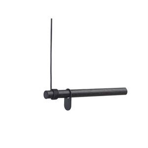 Image of LindDNA bøjlestang - Wall swing 50 cm (black oak/black leather cord)
