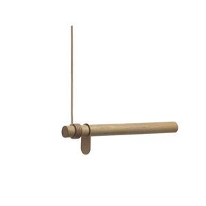 Image of LindDNA bøjlestang - Wall swing 50 cm (nature oak/nature leather cord)