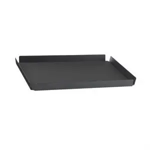 LindDNA bakke - Tray square large (nupo black/alu anthracite)