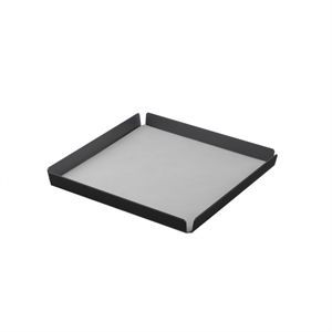 Image of LindDNA bakke - Tray square small (nupo metallic/alu anthracite)