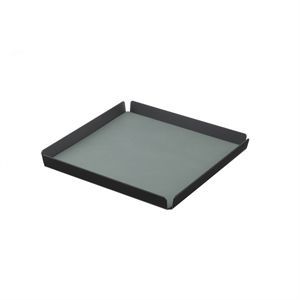 Image of LindDNA bakke - Tray square small (nupo pastel green/alu anthracite)