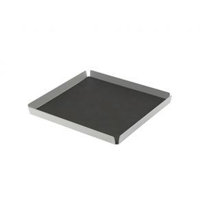 Image of LindDNA bakke - Tray square small (nupo black/alu metallic)