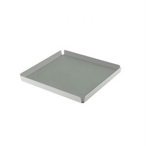 Image of LindDNA bakke - Tray square small (nupo pastel green/alu metallic)