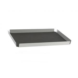 Image of LindDNA bakke - Tray square large (nupo black/alu metallic)