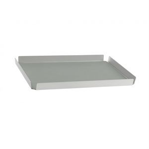 Image of LindDNA bakke - Tray square large (nupo pastel green/alu metallic)