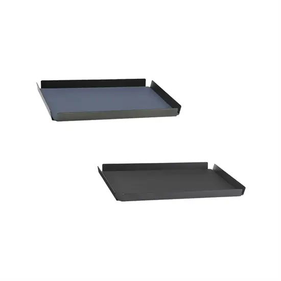 LindDNA bakke - Tray square large (nupo Dark Blue/Black/Alu Anthracite)