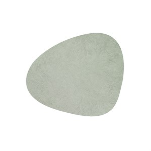 LindDNA - Dækkeserviet -  Table mat curve - Hippo Olive Green - 24x28 cm