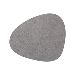 LindDNA - Dækkeserviet -  Table mat curve - Hippo Antracite Grey - 37x44 cm