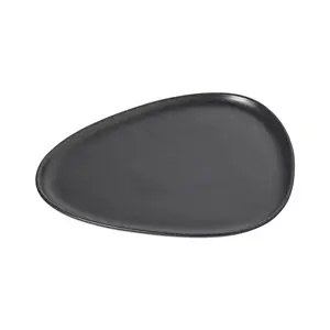 LindDNA - Stoneware Dinner Plate, Black