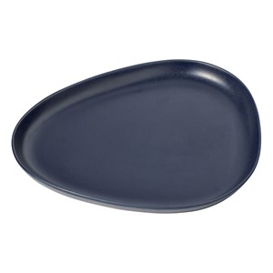 LindDNA - Stoneware Platter Plate, Navy