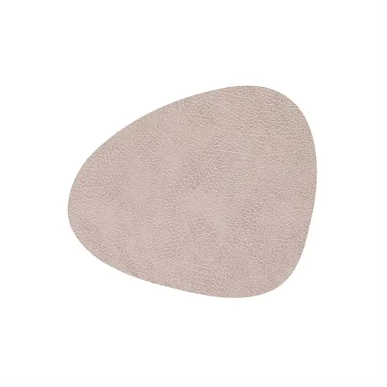 LindDNA - Dækkeserviet -  Table mat curve - Hippo Warm Grey - 24x28 cm