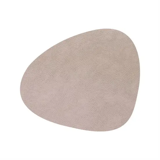 LindDNA - Dækkeserviet -  Table mat curve - Hippo Warm Grey - 37x44 cm