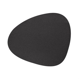 LindDNA - Dækkeserviet -  Table mat curve - Core Flecked Anthracite - 37x44 cm