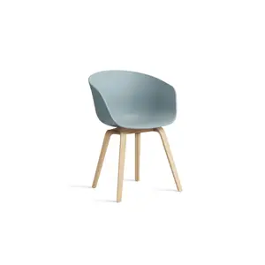 Hay - Spisebordsstol - AAC 22 - About a Chair - Dusty Blue 2.0 - Ben: sæbebehandlet eg 