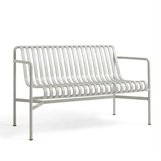 HAY havebænk - Palissade spisebordsbænk i lysegrå / sky grey (dining bench)