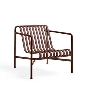 HAY havestol - Palissade lounge Stol - Lav model - Rød - Iron red
