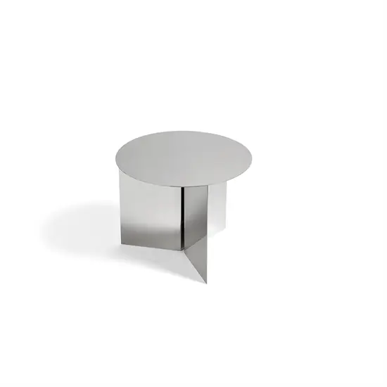Hay - Bord - Slit - Slit Table Round - Spejl/Mirror - Stål/Steel - Ø45 x H35,5 cm