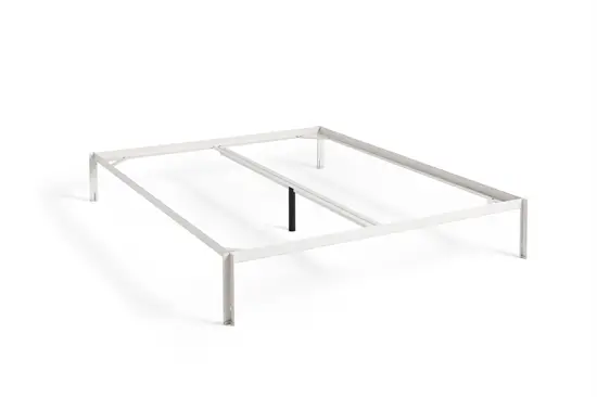 HAY - Connect Bed - Sengeramme - Hvid - 160 x 200 cm med supportbar i midten