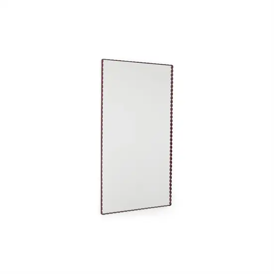 HAY - Arcs Spejl - Rectangle / L-Burgundy rød - H133 X W72 X L3 cm
