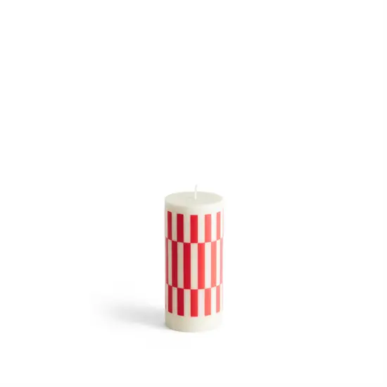 Hay - Bloklys - Column - Small - Off-White and Red