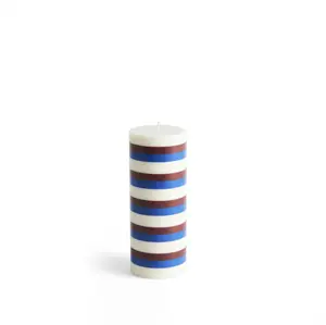 Hay - Bloklys - Column - Medium - Off-White, Brown & Blue