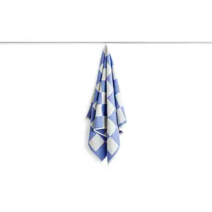 HAY - Badehåndklæde - Check - Sky Blue/Lyseblå - 70 x 136 cm