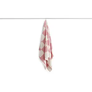 HAY - Badehåndklæde - Check - Pink - 70 x 136 cm