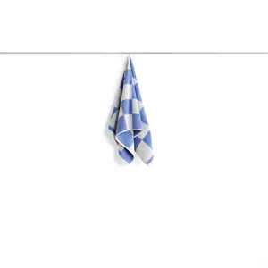 HAY - Håndklæde - Check - Sky Blue / Lyseblå - 50 x 100 cm