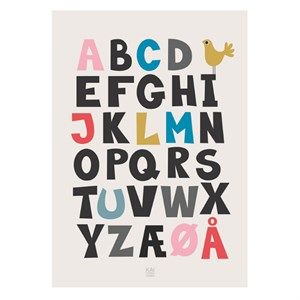 Image of KAI Copenhagen - Plakat ABC - 30x40 cm.