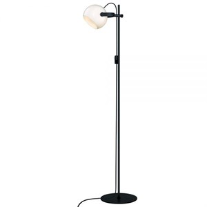 Halo Design - D.C Gulvlampe 1L Ø18 - Opalic m. Sort Eg 
