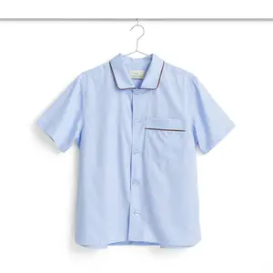 HAY - Outline Pyjama - S/S Shirt-M/L - Soft Blue