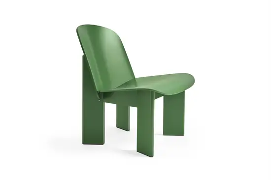 HAY - Chisel - Lounge Chair - Lush Green - Vandbaseret - Lakeret Bøgetræ 