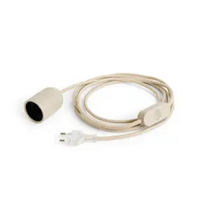 Hay - Common Table Cord Set - Lampefatning med ledning - Beton Grey