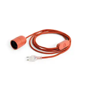 Hay - Common Table Cord Set - Lampefatning med ledning - Rusty Red