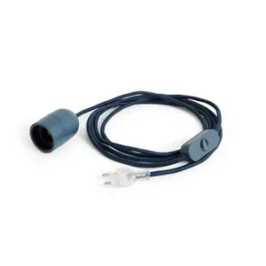 Hay - Common Table Cord Set - Lampefatning med ledning - Anthracite blue