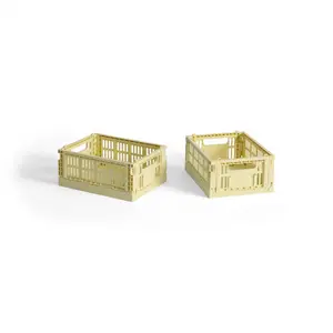 HAY Colour Crate Mini - Set of 2 - Dusty yellow