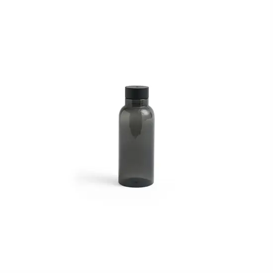 Mørkegrå vandflaske med skruelåg, minimalistisk design, 0,54 l kapacitet.