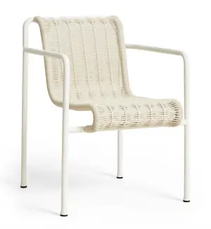 Hay - Palissade Cord Dining Armchair - Cream white - Hvid havestol