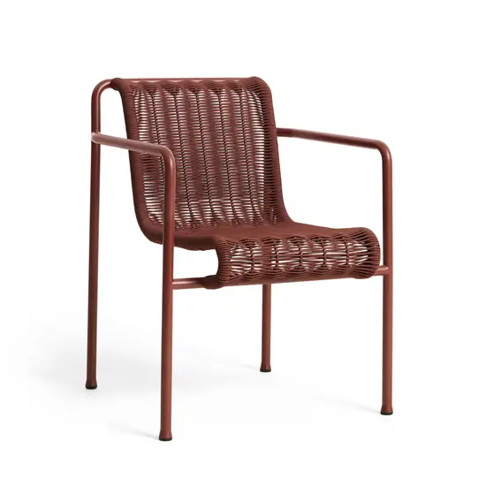 Hay - Palissade Cord Dining Armchair - Iron red