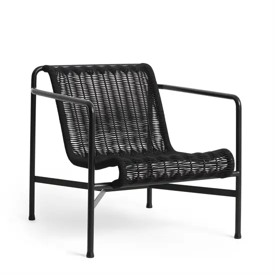 Hay - Palissade Cord Lounge Chair Low - Anthracite