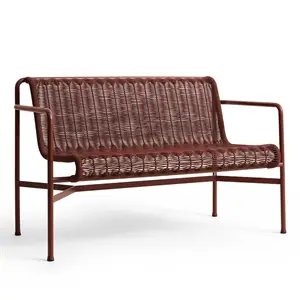 Hay - Palissade Cord Dining Bench w. armrest - Iron red