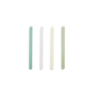 Hay - Stearinlys - Square - Sæt med 4 stk. - Pastel