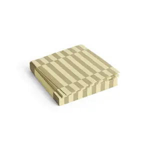 Hay - Servietter - Lunch - 20 stk. 33x33 cm - Sand/Cream Striber