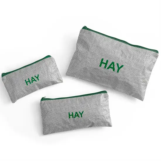 HAY - Toilettaske - Candy Mono Wash Bag Flat - 3 stk. - Grå