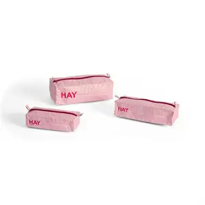 HAY - Toilettaske - Candy Mono Wash Bag - Box sæt 3 stk. - Lys Pink