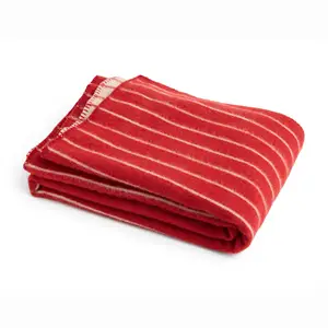 Hay - Outdoor Market Throw-W130 x L180-Beige with red stripe