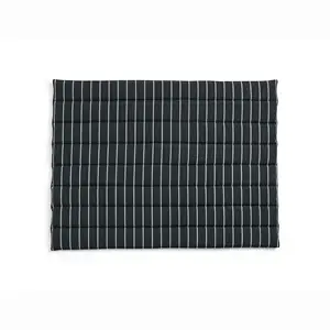 Hay - Outdoor Market Sofa Cushion-Black with beige stripe