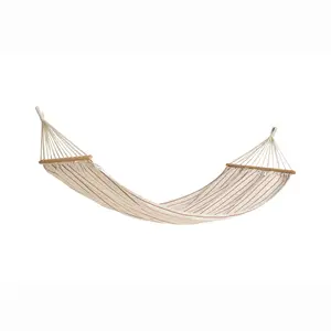 Hay - Outdoor Market Hammock-Beige with red stripe