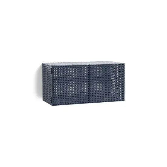 Hay - Vægskab - Perforated Cabinet Wall - Small - Steel Blue