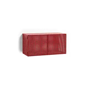 Hay - Vægskab - Perforated Cabinet Wall - Small - Wine Red